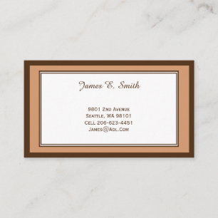 Klassieke, geborduurde oproepkaart visitekaartje