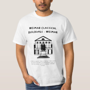 Klassieke gebouwen van Weimar, Weimar minimalist T-shirt