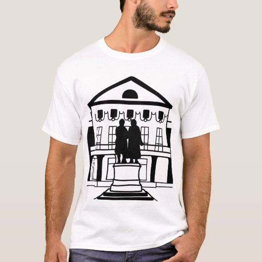 Klassieke gebouwen van Weimar, Weimar | minimalist T-shirt (Voorkant)