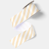 Klassieke geel & witte strepen Satijnen Lint (Achterkant)