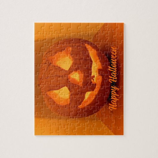 Klassieke gegolfde pompoen legpuzzel (Verticaal)