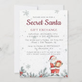 Klassieke Geheime Kerstfeest Kaart (Voorkant)