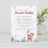 Klassieke Geheime Kerstfeest Kaart (Staand voorkant)