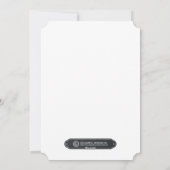 Klassieke gehuwde en prettige kerstfotokaarten feestdagenkaart (Achterkant)