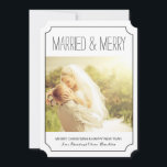 Klassieke gehuwde en prettige kerstfotokaarten feestdagenkaart<br><div class="desc">Klassieke gehuwde en vrolijke kerstfotokaarten - Creëer door Colorful Design Inc. Alle tekst kan worden gewijzigd! Alle design zijn beschermd onder Copyright 2008-2014.</div>