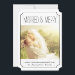 Klassieke gehuwde en prettige kerstfotokaarten feestdagenkaart<br><div class="desc">Klassieke gehuwde en vrolijke kerstfotokaarten - Creëer door Colorful Design Inc. Alle tekst kan worden gewijzigd! Alle design zijn beschermd onder Copyright 2008-2014.</div>