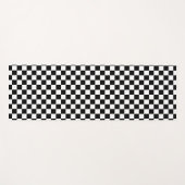 Klassieke gekalibreerde racesport: zwart wit yogamat (Voorkant (horizontaal))