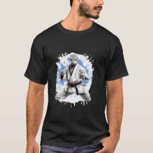 Klassieke gekko karate dier vechter judo t-shirt