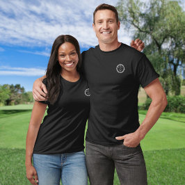 Klassieke Gekruiste Golfclubs Monogram Beginletter T-shirt