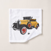 Klassieke gele auto 1931 bad handdoek (Wasdoekje)
