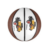 Klassieke gele auto 1931 basketbal (Verticaal)