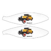 Klassieke gele auto 1931 basketbal (Panelen)