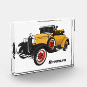 Klassieke gele auto 1931 fotoblokken (Links)