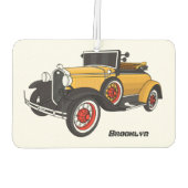 Klassieke gele auto 1931 luchtverfrisser (Achterkant)