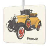 Klassieke gele auto 1931 luchtverfrisser (Links)