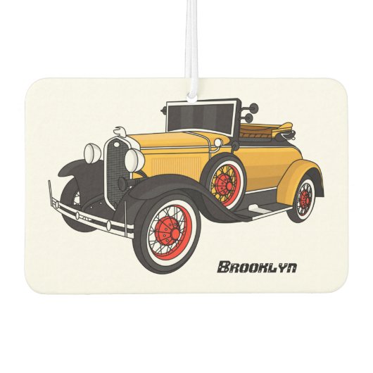 Klassieke gele auto 1931 luchtverfrisser (Voorkant)