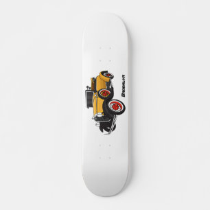 Klassieke gele auto 1931 persoonlijk skateboard
