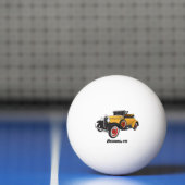 Klassieke gele auto 1931 pingpongbal (Net)