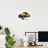 Klassieke gele auto 1931 poster (Thuiskantoor)