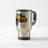 Klassieke gele auto 1931 reisbeker (Voorkant rechts)