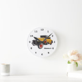 Klassieke gele auto 1931 ronde klok (Huis)