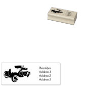 Klassieke gele auto 1931 rubberstempel (Gestempeld)