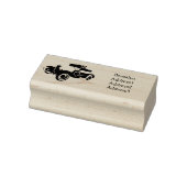 Klassieke gele auto 1931 rubberstempel (Stempel)