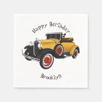 Klassieke gele auto 1931