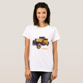 Klassieke gele auto 1931 t-shirt (Voorkant volledig)