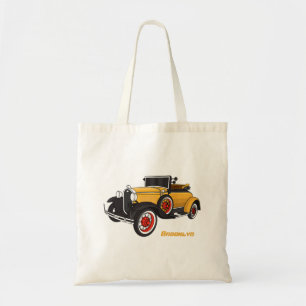 Klassieke gele auto 1931 tote bag