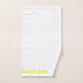 Klassieke Gele Band + Witte Stippen Bad Handdoek (Handdoek)