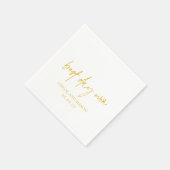 Klassieke gele elegante bruiloft servet (Hoek)