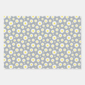 Klassieke gele en witte dagenbloem inpakpapier vel (Voorkant 2)