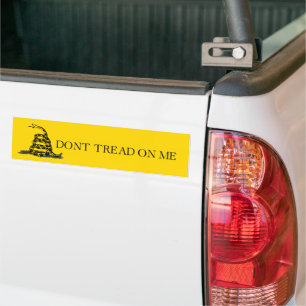 Klassieke Gele Gadsden Vlag Don't Tread on Me Bumpersticker