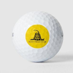 Klassieke Gele Gadsden Vlag Don't Tread on Me Golfballen