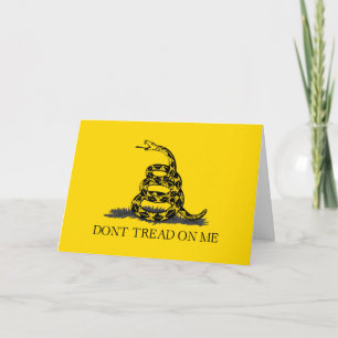 Klassieke Gele Gadsden Vlag Don't Tread on Me Kaart