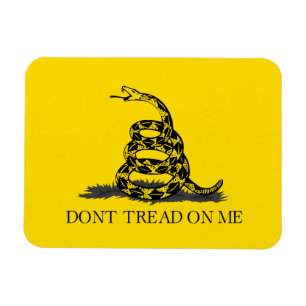 Klassieke Gele Gadsden Vlag Don't Tread on Me Magneet
