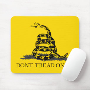 Klassieke Gele Gadsden Vlag Don't Tread on Me Muismat