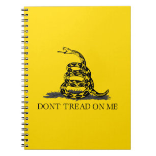 Klassieke Gele Gadsden Vlag Don't Tread on Me Notitieboek