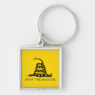 Klassieke Gele Gadsden Vlag Don't Tread on Me Sleutelhanger
