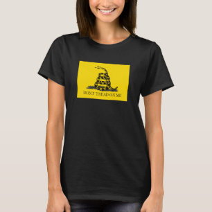 Klassieke Gele Gadsden Vlag Don't Tread on Me T-shirt