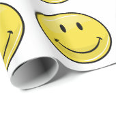 Klassieke gele Happy Face Cadeaupapier (Rol Hoek)