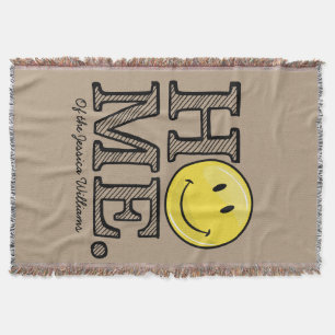 Klassieke gele Happy Face   Huishoudelijke opwarmi Deken