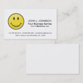 Klassieke gele Happy Face Visitekaartje (Voorkant / Achterkant)