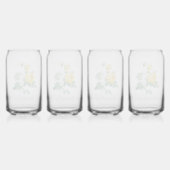 Klassieke Gele Roos Fijne Kunst Blikvorm Glas (Achterkant)