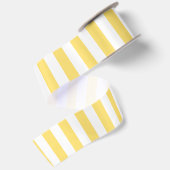  Klassieke Gele & Witte Stripes Satijnen Lint (Achterkant)