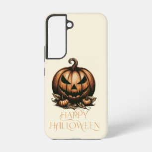 Klassieke gelukkige Halloween pompoen Samsung Galaxy Hoesje