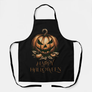 Klassieke gelukkige Halloween pompoen Schort