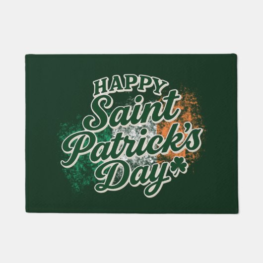 Klassieke Gelukkige St. Patrick's dag Deurmat (Voorkant)