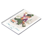 Klassieke Gelukkige St. Patrick's Dag Klaver Champ Notitieboek (Linkerzijde)